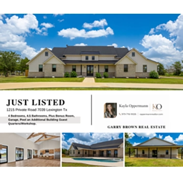 Just Listed Lexington Tx
